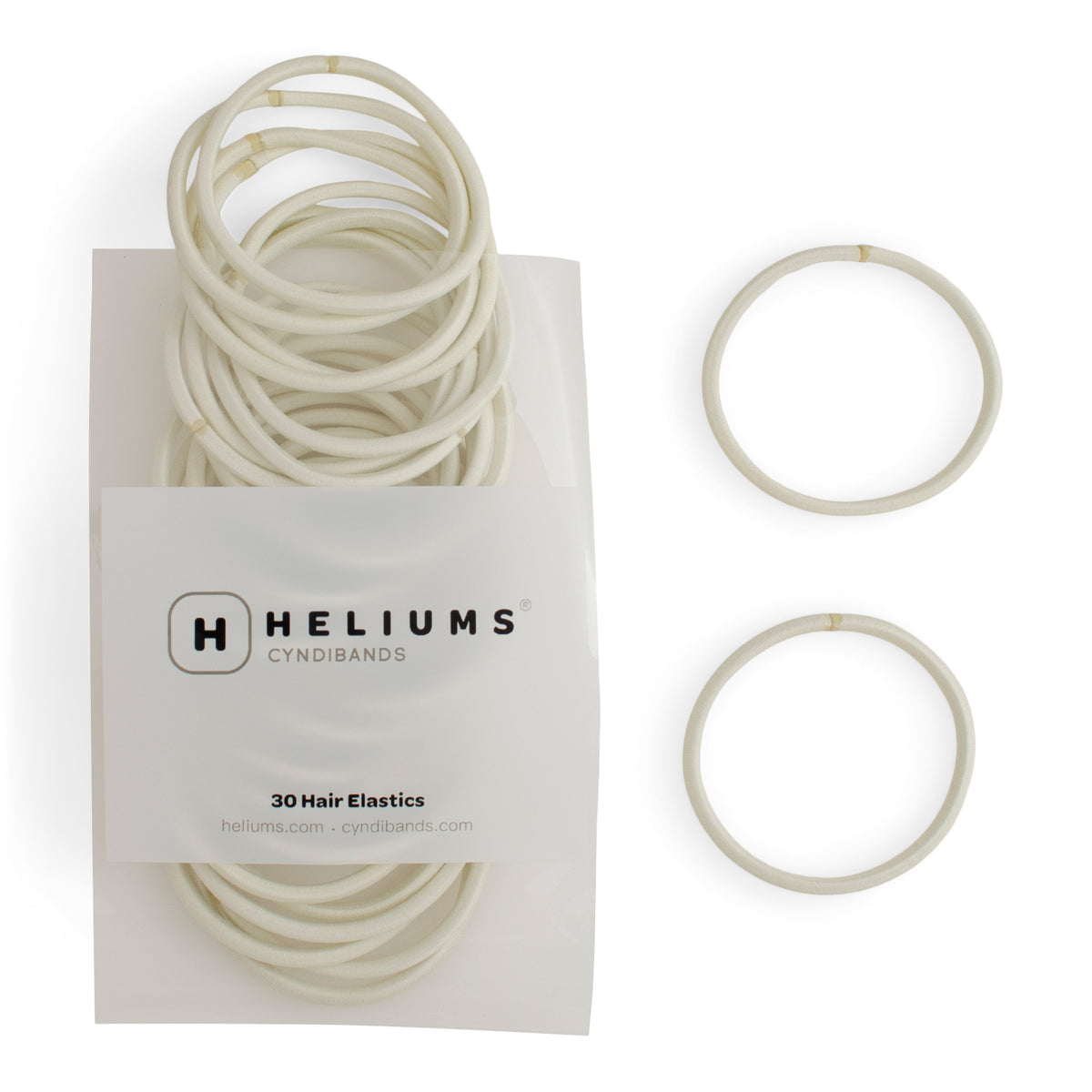 Heliums Large 4mm Hair Ties (30-Pack)