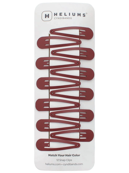 2 Inch Snap Clips Metal Barrettes - 12 Count