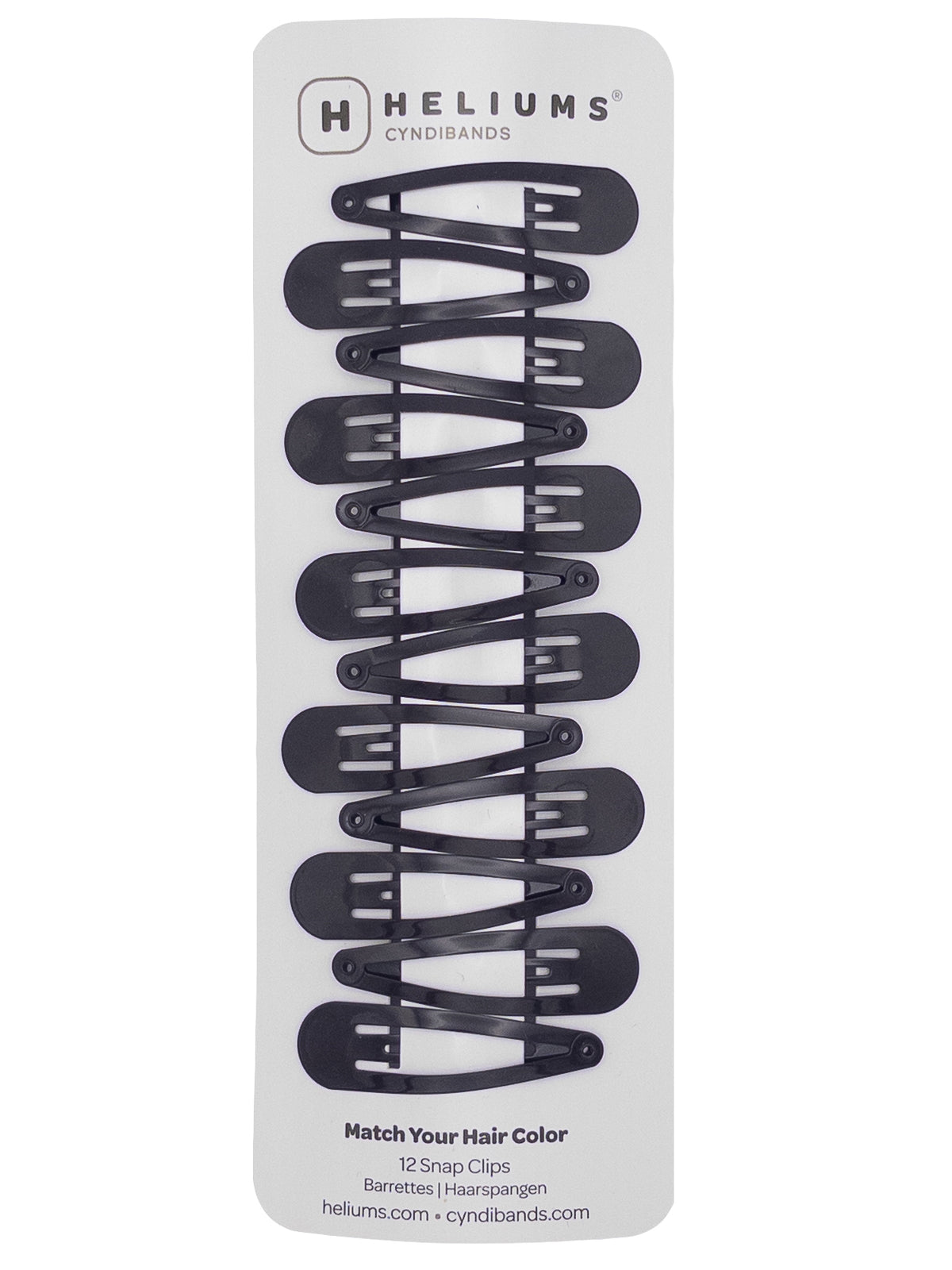 2 Inch Snap Clips Metal Barrettes - 12 Count