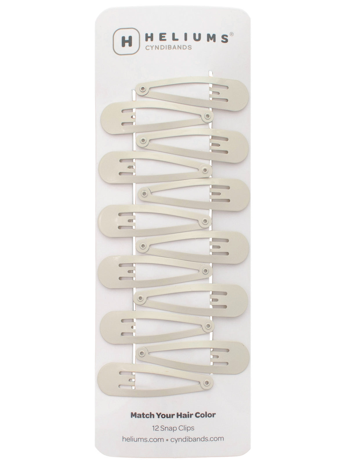 2 Inch Snap Clips Metal Barrettes - 12 Count