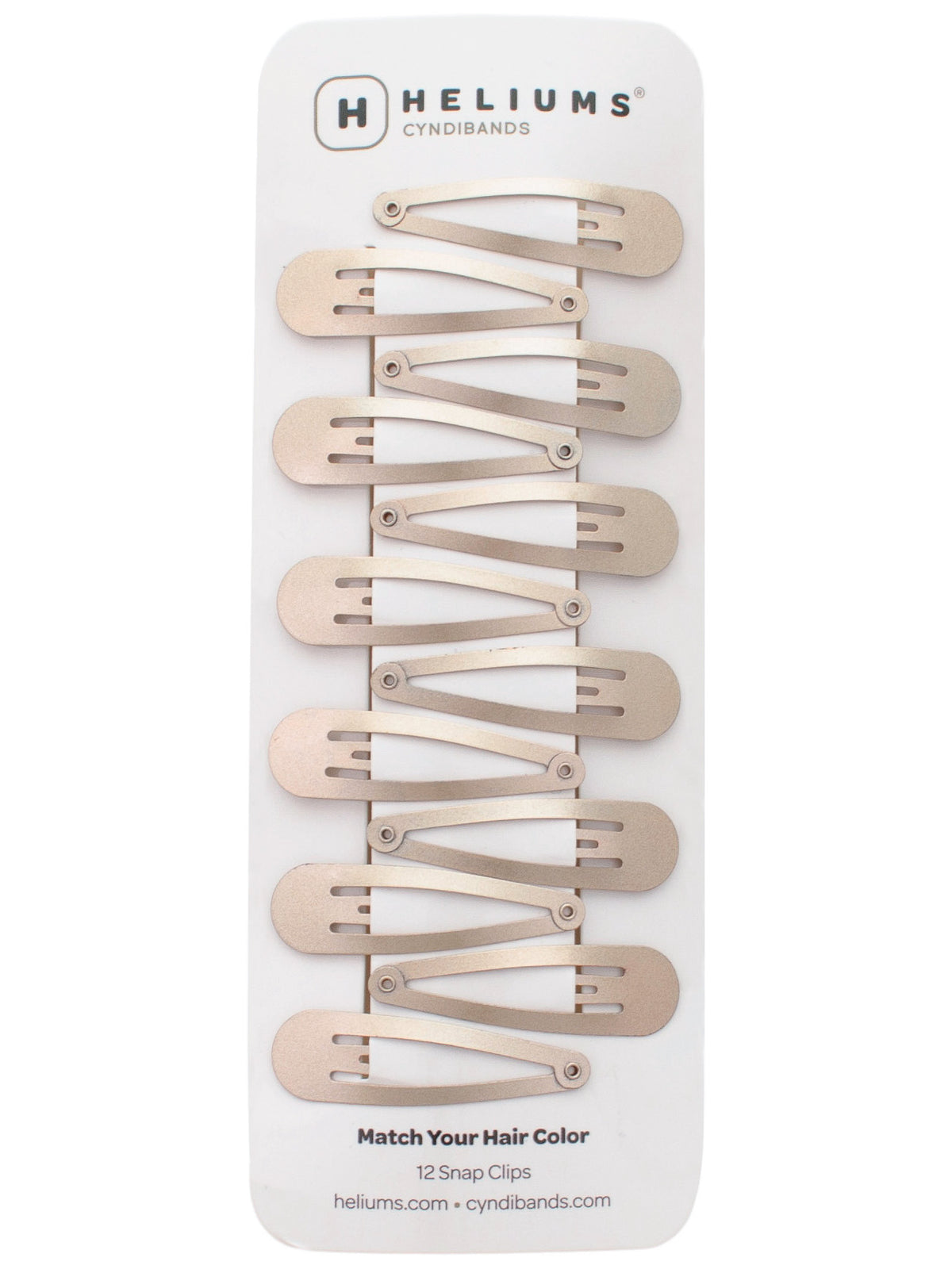 2 Inch Snap Clips Metal Barrettes - 12 Count