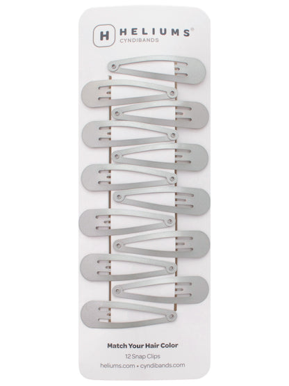 2 Inch Snap Clips Metal Barrettes - 12 Count