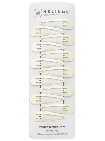 2 Inch Snap Clips Metal Barrettes - 12 Count