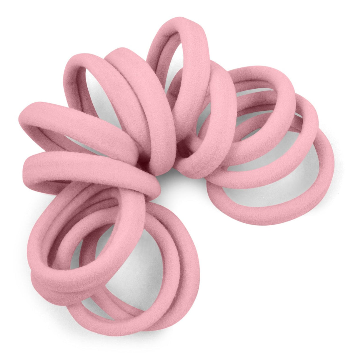 Seamless Hair Ties - Gentle Hold - 12 Count - Bold Colors