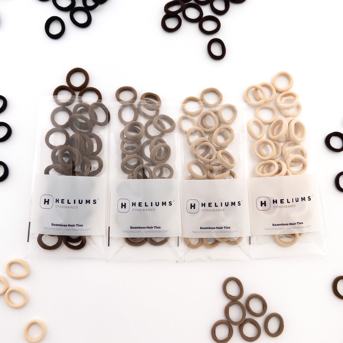 Heliums Mini Seamless Hair Ties (40-Pack)