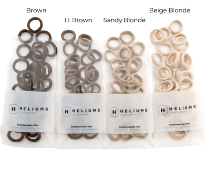 Heliums Mini Seamless Hair Ties (40-Pack)