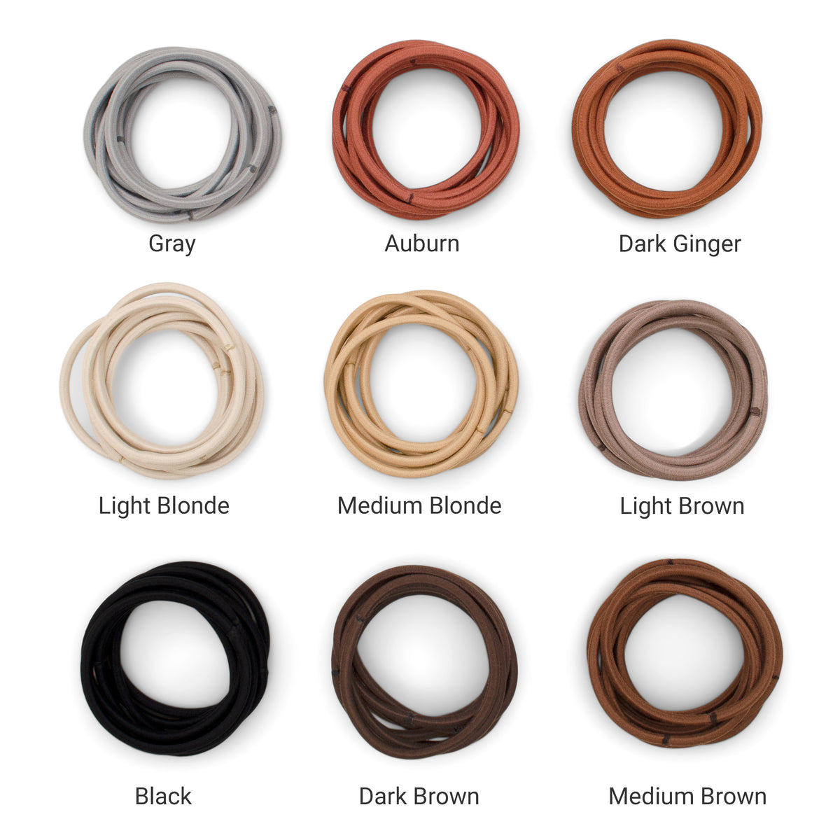 Heliums Large 4mm Hair Ties (30-Pack)