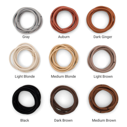 Heliums Large 4mm Hair Ties (30-Pack)