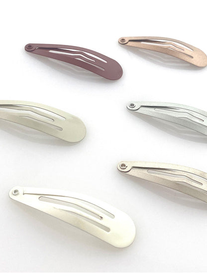 heliums-2 Inch Snap Clips Metal Barrettes - 12 Count