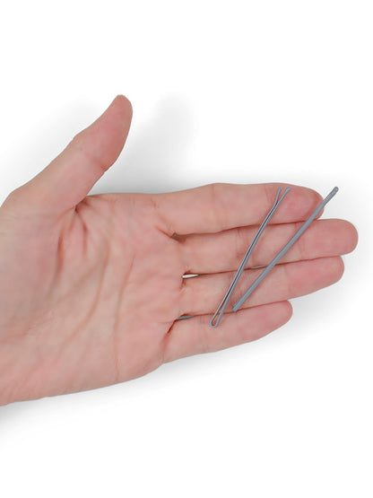 heliums-Extra Long Flat Enamel Bobby Pins - 2.5 Inch Hair Pins