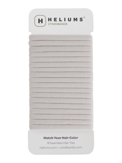 heliums-Skinny Seamless Hair Ties - 18 Pack - Ash Blonde