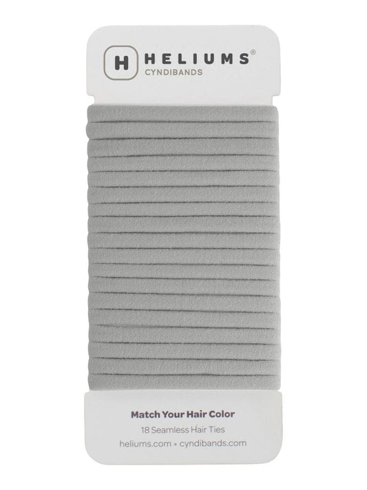 heliums-Skinny Seamless Hair Ties - 18 Pack - Gray