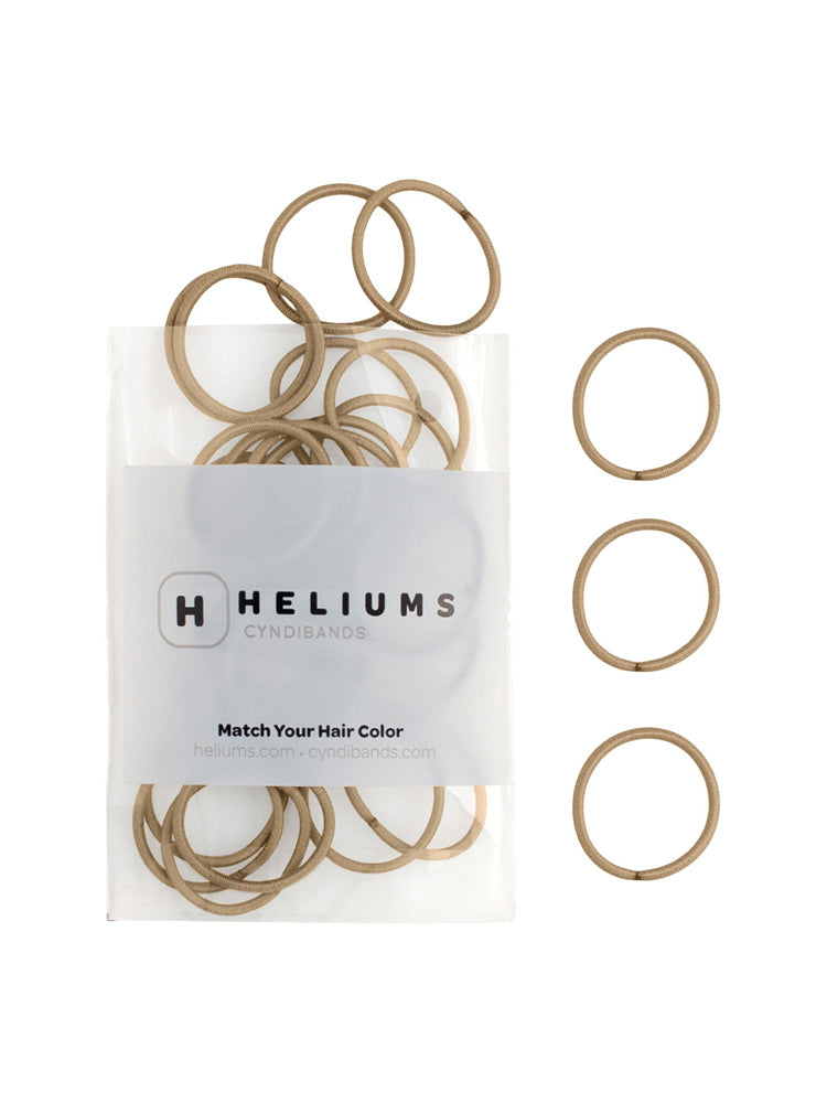 heliums-Small Hair Ties - 2mm Mini Hair Elastics - Sandy Blonde