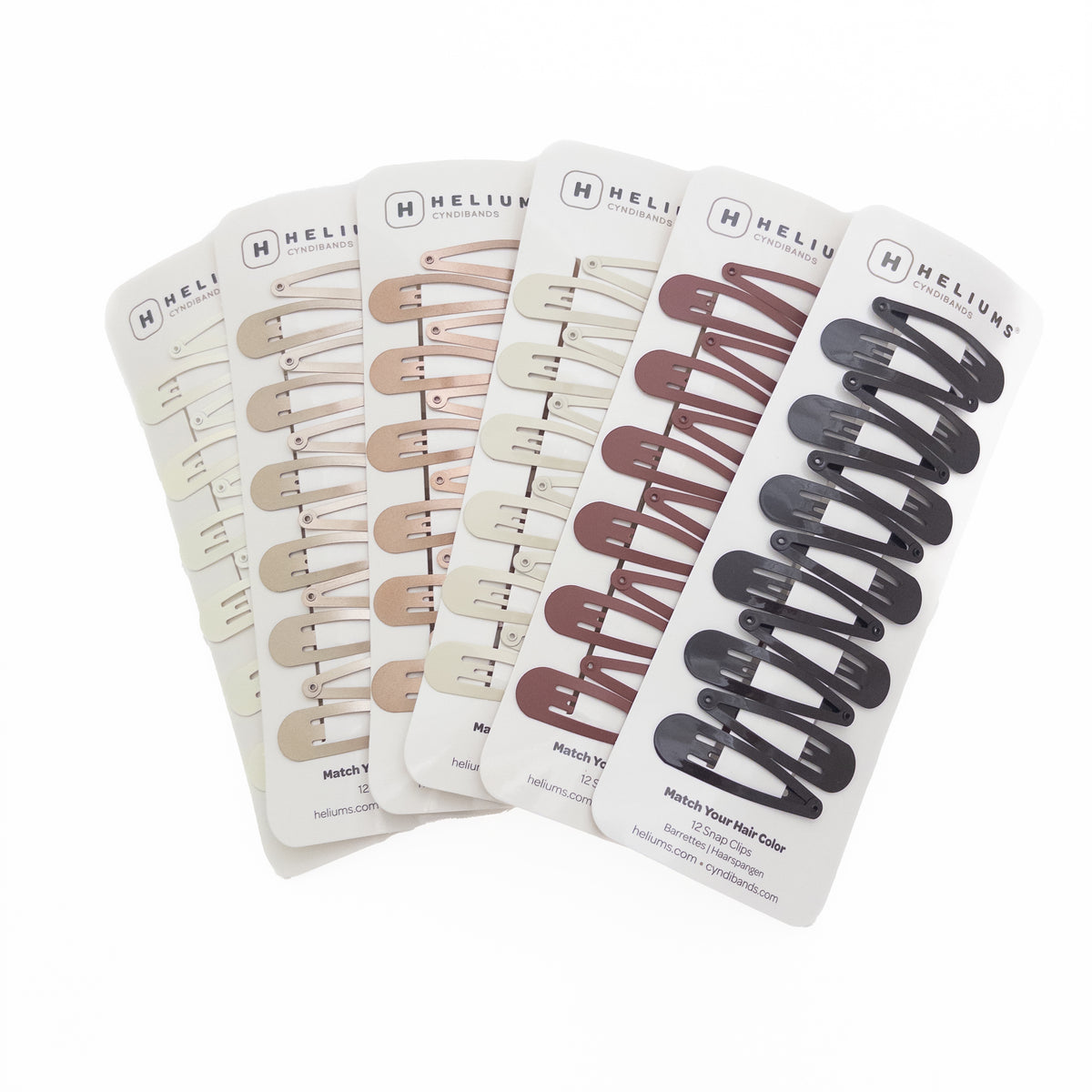 2 Inch Snap Clips Metal Barrettes - 12 Count